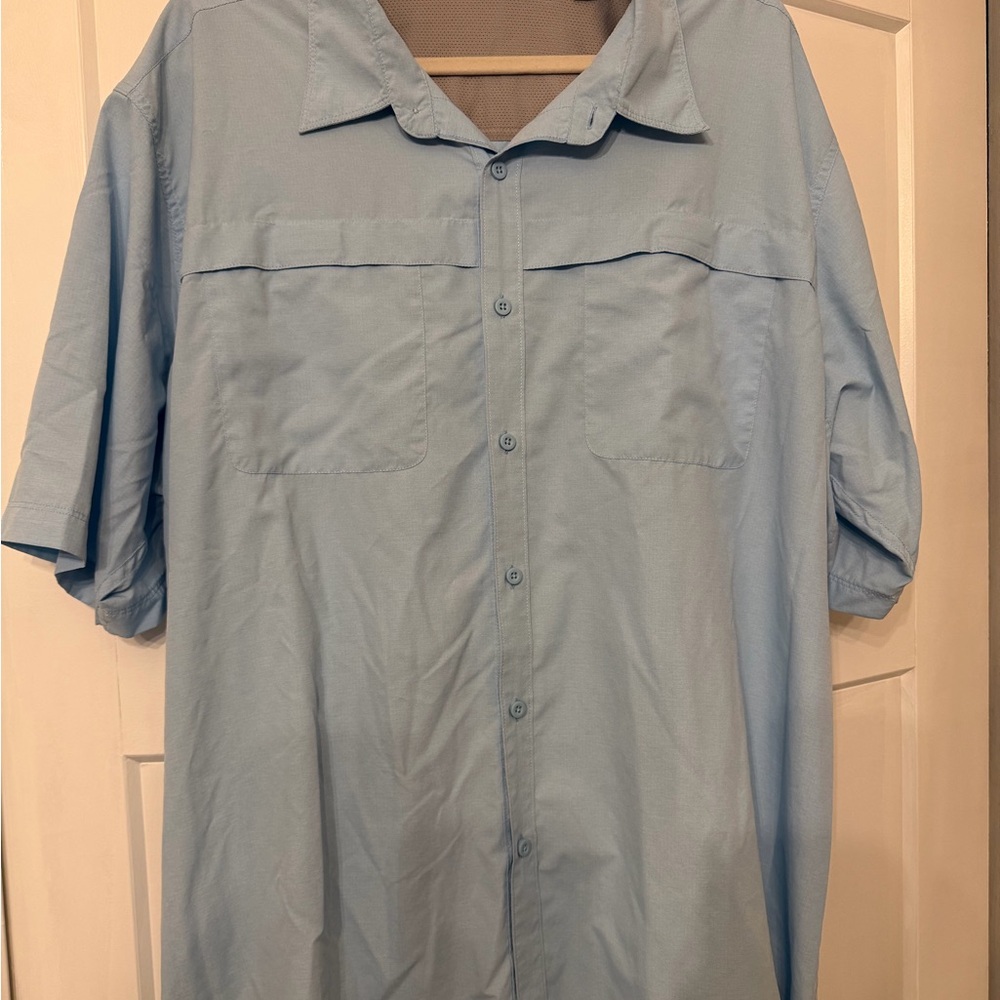 Light Blue Short Sleeve Wrangler Shirt